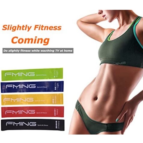 Resistance Loop Exercise Bands for Training, Yoga, Pilates, Stretch, or Rehab - Picture 2 of 7